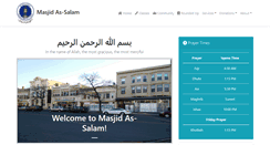 Desktop Screenshot of masjidassalam.org