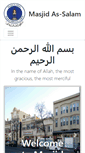 Mobile Screenshot of masjidassalam.org