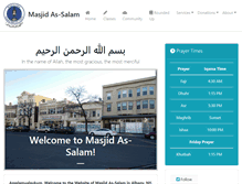 Tablet Screenshot of masjidassalam.org